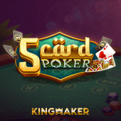 5 Card Poker casino card table layout