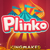 Plinko pegboard with dropping ball