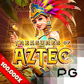 Treasures of Aztec mask and gold slot icon
